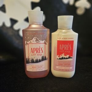 NWT BBW Apres All Day Body Wash and Lotion Set - Pink and Cream